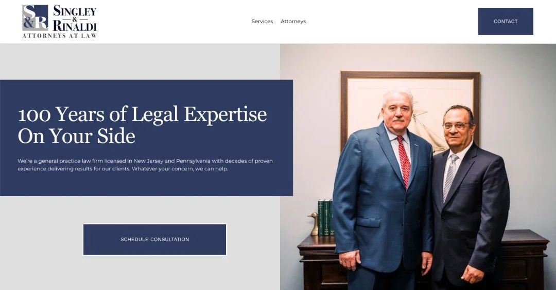 Singley & Rinaldi Attorneys at Law website