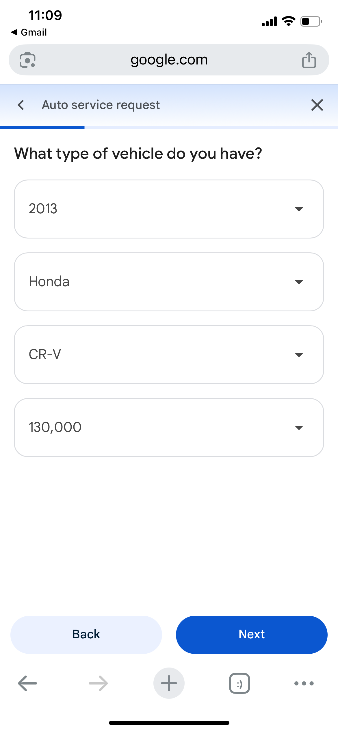 Screenshot of Google’s “Ask for me” feature on a phone